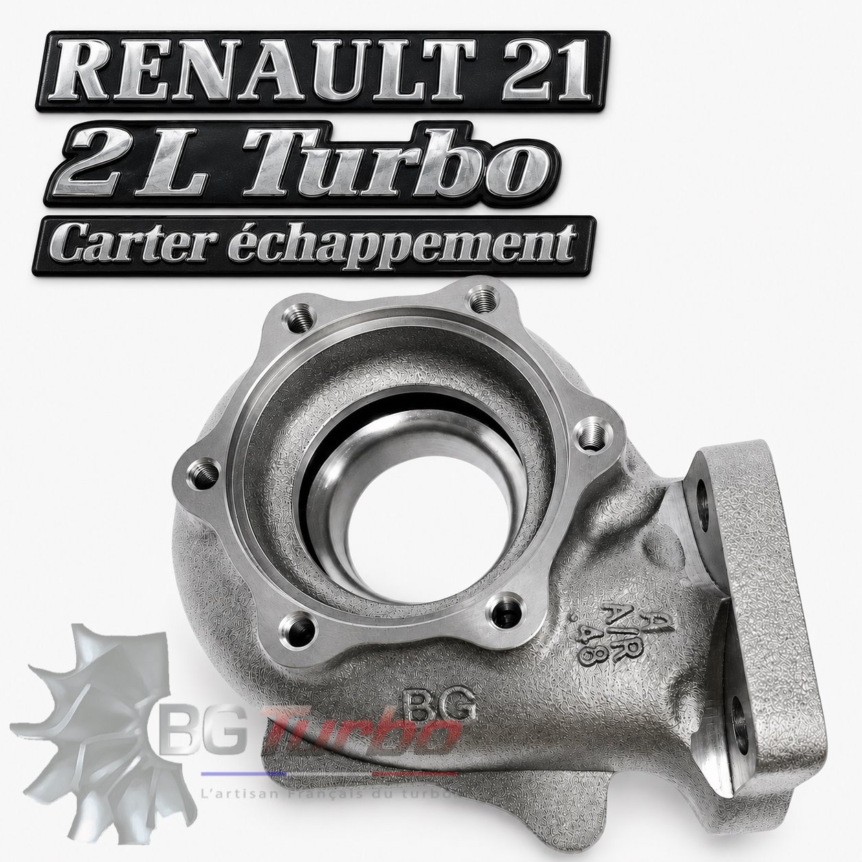 Turbo CARTER TURBINE ECHAPPEMENT - A/R 0.48 - CARTER T3 - R21 TURBO - RENAULT 21 TURBO - 466948-0001 - 466948-1 - 7700736562

